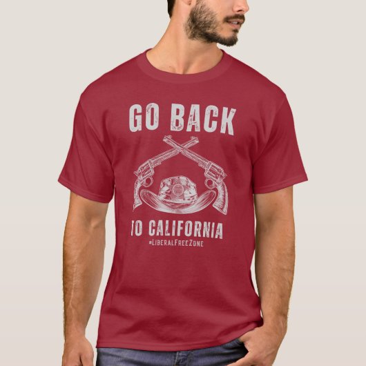 Ga terug naar Californië Conservative Republican T-shirt (Voorkant)