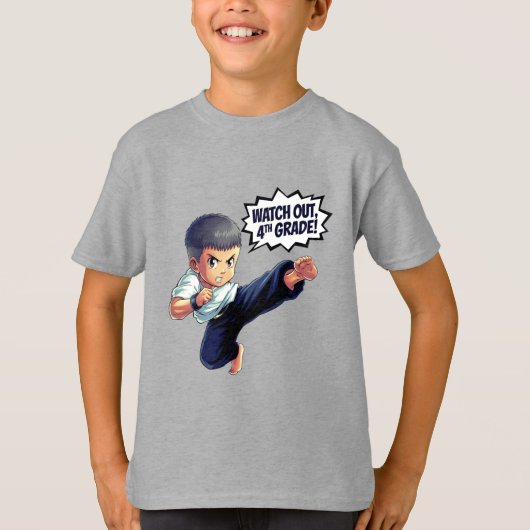 Ga terug naar school, T-shirt van de vierde klas (Voorkant)