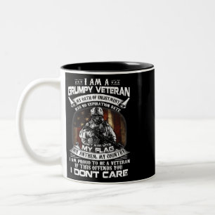 Ga terug naar Veteranendag van de VS en sla mijn v Tweekleurige Koffiemok