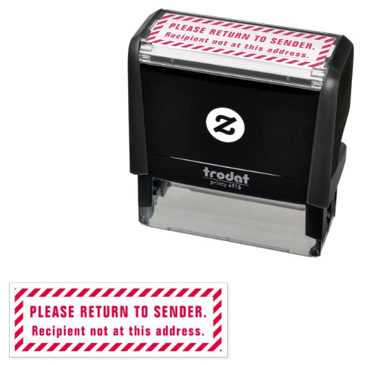 Ga terug naar Zender Self-Inking Stamp Zelfinktende Stempel (In situ)