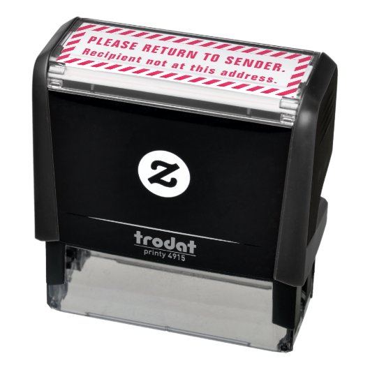 Ga terug naar Zender Self-Inking Stamp Zelfinktende Stempel (Product)