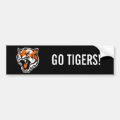 GA TIGERS! BUMPERSTICKER (Voorkant)