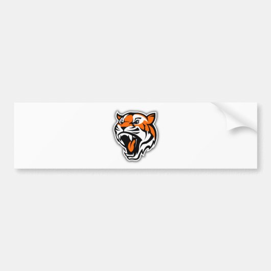 GA TIGERS! BUMPERSTICKER (Voorkant)