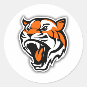 GA TIGERS! RONDE STICKER