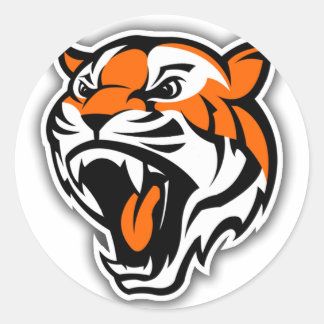 GA TIGERS! RONDE STICKER