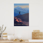 Ga Trail Running Reisposter Poster (Keuken)