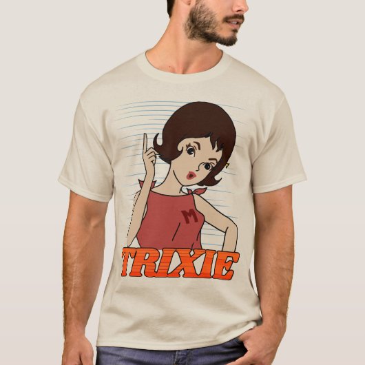 Ga Trixie Go! - Retro Speed Racer Cartoon Comic T-shirt (Voorkant)