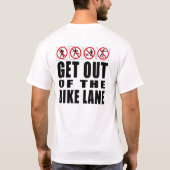 Ga uit de Bike Lane T-shirt (Achterkant)
