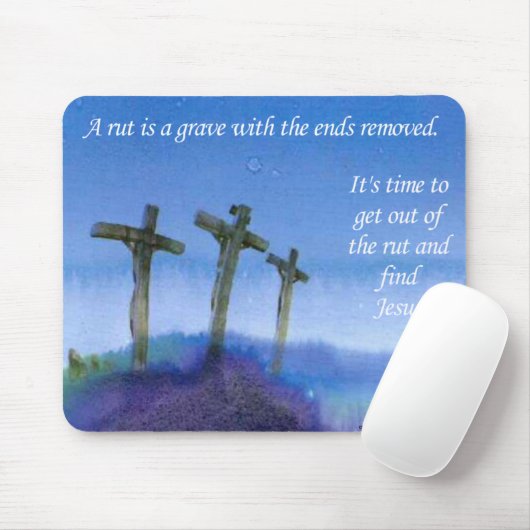 Ga uit de roet. muismat (Met muis)