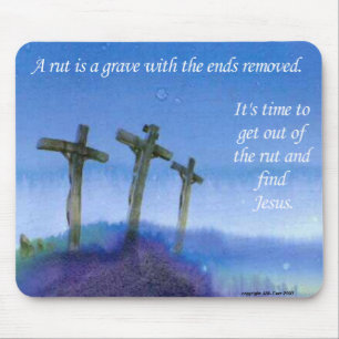 Ga uit de roet. muismat