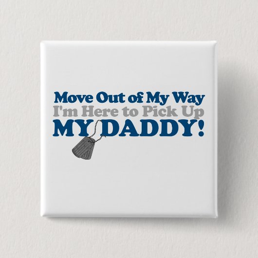 Ga uit de weg! (jongen) vierkante button 5,1 cm (Voorkant)