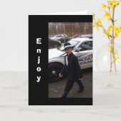 GA UIT EN GA JE BIRTHEDAY AAN KAART (Gele Bloem)