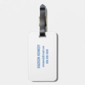 Ga uit en onderzoek Citaat en Kaart Bagagelabel (Achterkant verticaal)