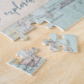 Ga uit en onderzoek Citaat en Kaart Legpuzzel (Zijkant)