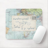 Ga uit en onderzoek Citaat en Kaart Muismat (Met muis)