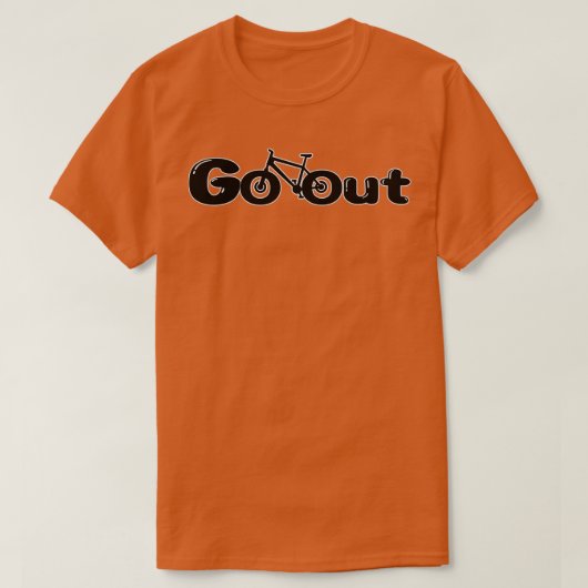 Ga uit het fietsontwerp t-shirt (Design voorkant)