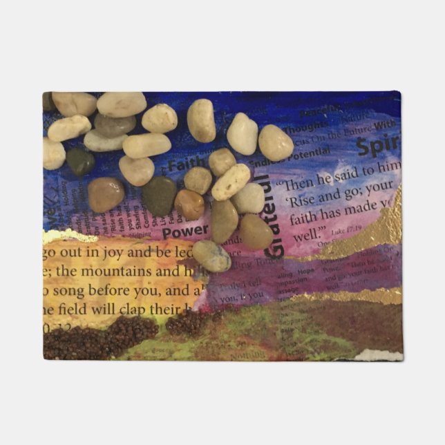 Ga uit in Joy Welcome Mat (Voorkant)