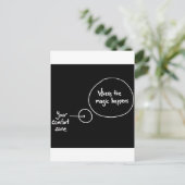 Ga uit je comfortzone briefkaart (Staand voorkant)