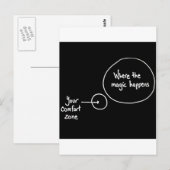 Ga uit je comfortzone briefkaart (Voorkant / Achterkant)