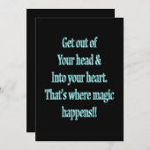 Ga uit je hoofd en in je hart (Voorkant / Achterkant)