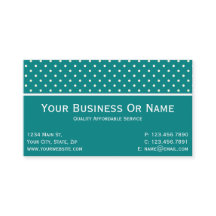 Ga uit met een Blauwgroen en witte poka dots