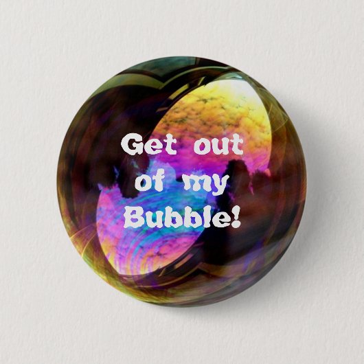 Ga uit mijn bubble-button ronde button 5,7 cm (Voorkant)