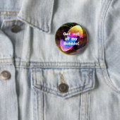 Ga uit mijn bubble-button ronde button 5,7 cm (In situ)