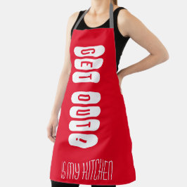 Ga uit mijn keuken rode schort