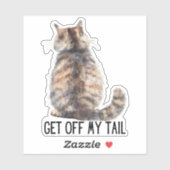 Ga Uit Mijn Staart  Sticker (Vel)