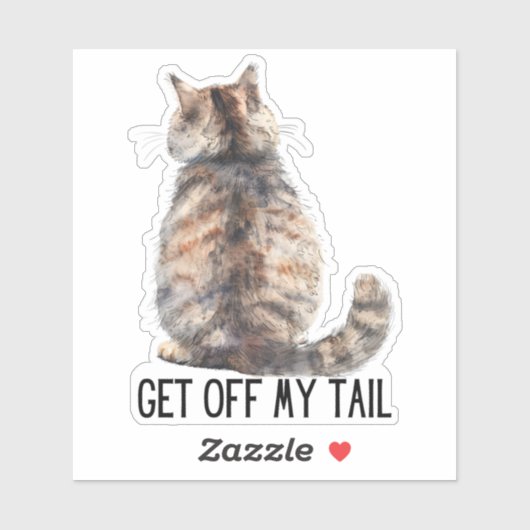 Ga Uit Mijn Staart Sticker (Vel)