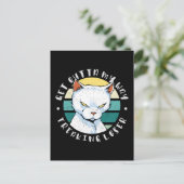 Ga uit mijn weg, een loser, Moody Cat Invitat Briefkaart (Staand voorkant)