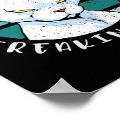 Ga uit mijn weg, een loser, Moody Cat Invitat Poster (Hoek)