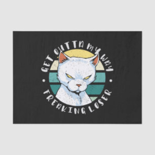 Ga uit mijn weg, een loser, Moody Cat Invitat Tissuepapier