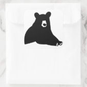 Ga uit Silhouette Vierkante Sticker (Tas)