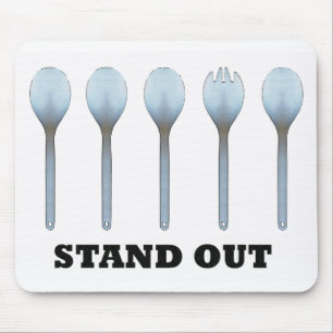 Ga uit Spork Mousepad Muismat