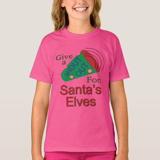 Ga uit voor de Elves van de Kerstman T-shirt (Voorkant)