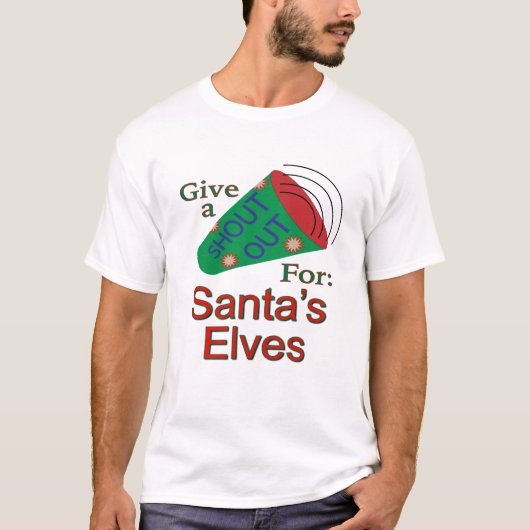 Ga uit voor de Elves van de Kerstman T-shirt (Voorkant)