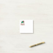 Ga uit voor de hulp van de kerstman post-it® notes (Op bureau)