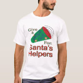 Ga uit voor de hulp van de kerstman t-shirt (Voorkant)