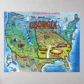 GA USA Map Poster (Voorkant)