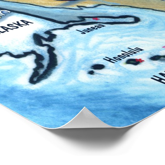 GA USA Map Poster (Hoek)