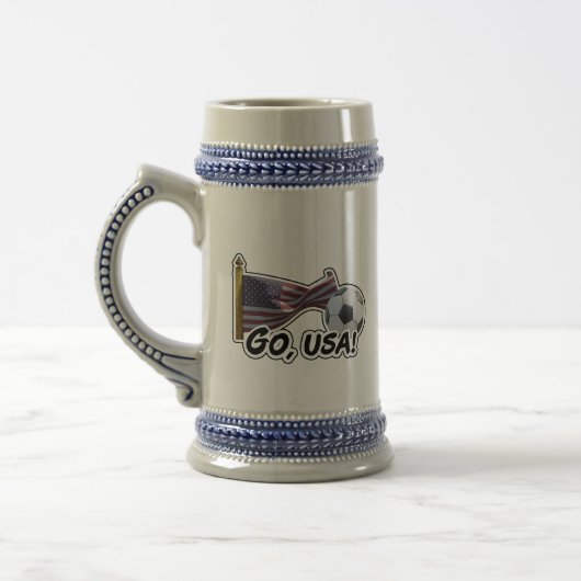 Ga, USA Voetbalfan Bierpul (Links)