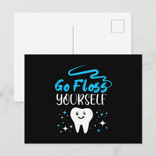 Ga uw eigen Dentist Teth Pensing halen Briefkaart (Voorkant / Achterkant)