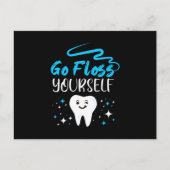 Ga uw eigen Dentist Teth Pensing halen Briefkaart (Voorkant)