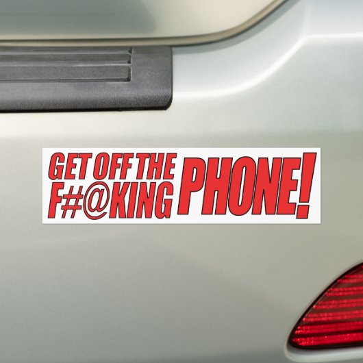 Ga van de Bumpersticker van de Telefoon weg (Op auto)