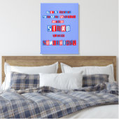 Ga van je kont gewikkeld canvas af afdruk (Insitu (Slaapkamer))