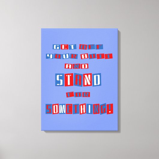 Ga van je kont gewikkeld canvas af afdruk (Voorkant)