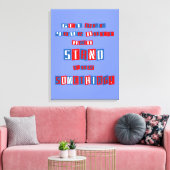 Ga van je kont gewikkeld canvas af afdruk (Insitu (Woonkamer))