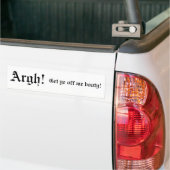 Ga van me af. Pirate Bumpersticker (Op Truck)