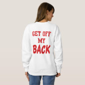 Ga van mijn achterste sweatshirt af (Achterkant volledig)